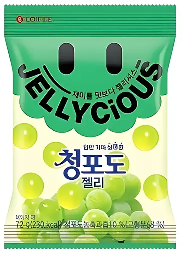 Мармелад Lotte Jellycious Зелений Виноград 72 г