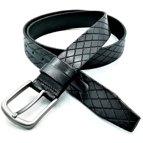 Ремінь шкіряний Weatro чоловічий 3,3х105-125 см acs0027246 - фото 1