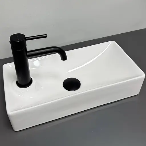 Умивальник VBI Malvizzo R white накладний підвісний VBI-015623, Білий - фото 4