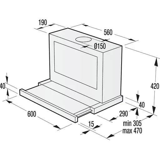 Витяжка телескопічна Gorenje BHP623E8X [142688] - фото 4