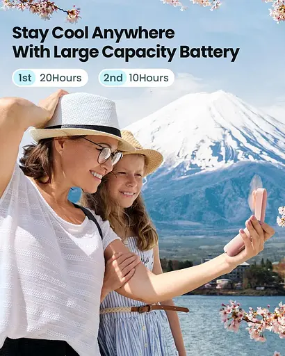 Портативный ручной вентилятор Gaiatop с USB 2000 мАч - фото 4