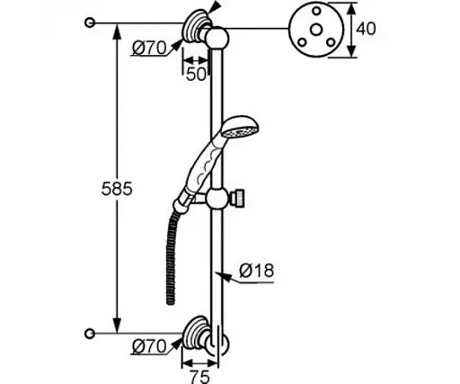 Душовий гарнітур Kludi Adlon 2710345 - фото 2