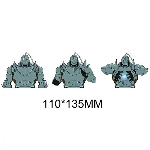 Голографічна наклейка Сталевий алхімік Fullmetal Alchemist hs 1 - фото 1