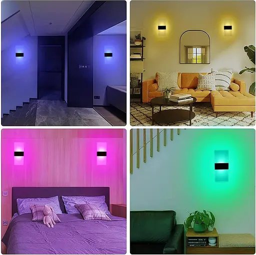 вітлодіодний настінний світильник VOMI RGB на батарейках - фото 6