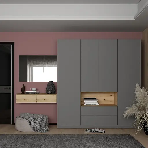 Комплект мебели Doros Левия + зеркало Дуб Эвок 100х32х100 (42005239) - фото 7