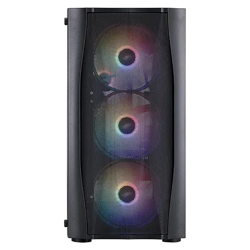 Корпус 1stPlayer X3-M-BK-4F1 Black без БЖ - фото 7