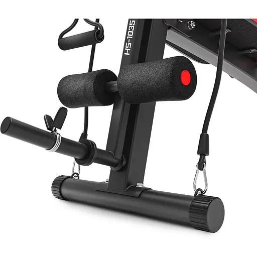 Набір Hop-Sport Strong 76кг з лавкою HS-1035 і стійками 1002L - фото 4