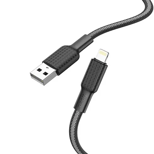 Кабель Hoco Lightning Jaeger charging data cable X69 1 м, 2.4A