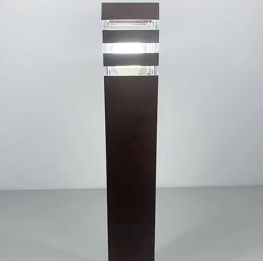 Вуличний ліхтар-стовп в корпусі кольору Coffee 80 см | Line F | Арт. 8024 80CM CF (стовп) - фото 4