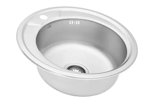 Кухонна мийка Kroner KRP Dekor - 490 (0,8 мм) (CV022765) - фото 2