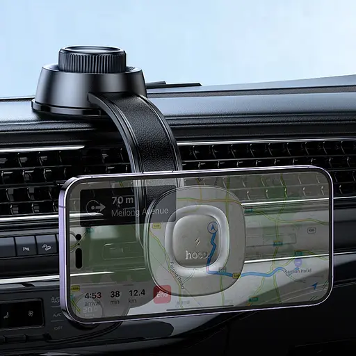 Автодержатель Hoco HW31 магнитный с беспроводной зарядкой 15W черный серый - фото 8