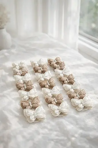 Набір гумок для волосся з метеликами 20 шт - фото 1