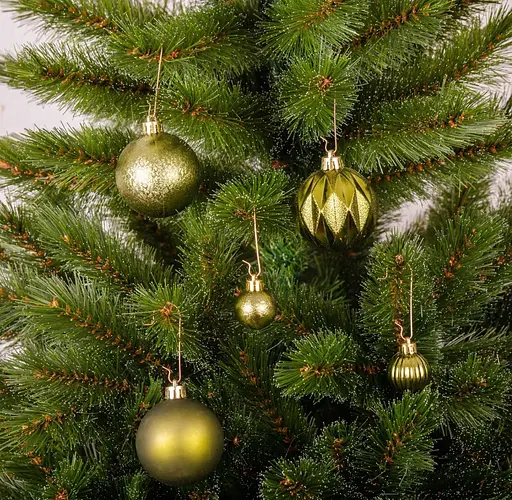 Ялинкові кульки Chomik пластикові зелені 3/6 см 44 шт. (GIF7726) - фото 3