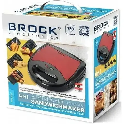 Сэндвичница-мультимейкерBrock SSM 6004 RD