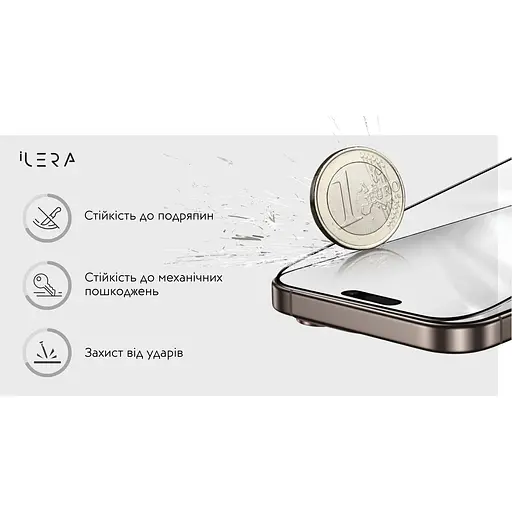 Захисне скло iLera DeLuxe Original Glass 2.0 для Apple iPhone 17 Pro Max (ILFCDL17PrMx) [144435] - фото 8