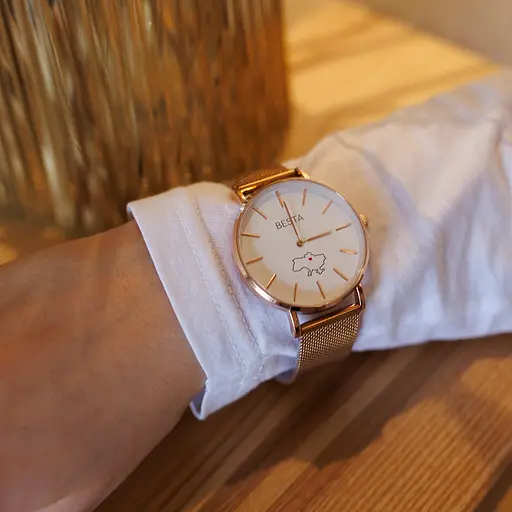 Наручний годинник жіночий Besta Love UA Rosegold Золотий (3143) - фото 3