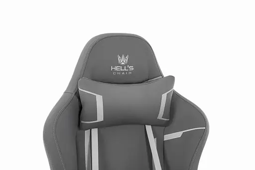 Компьютерное кресло Hell’s HC-2001 Grey экокожа - фото 4