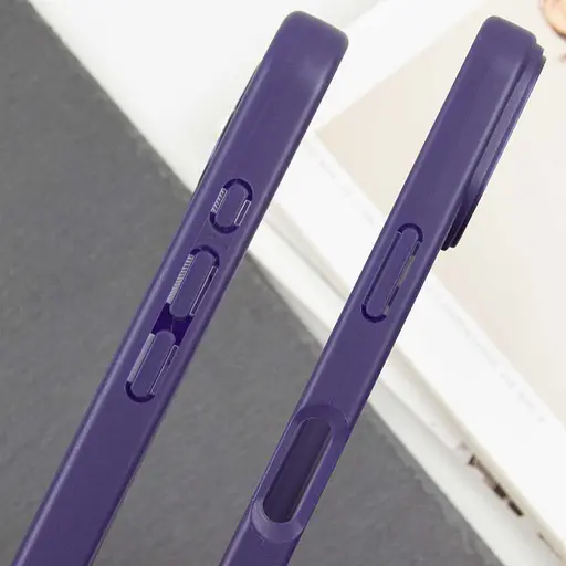 Чохол Epik TPU Transparent + Colour 1.5 мм для Apple iPhone 16, 6.1 Purple - фото 4