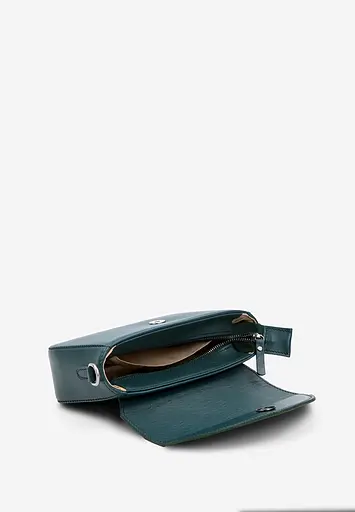 Жіноча шкіряна сумка Molly зелена - фото 8