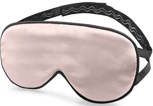 Маска для сну шовк "Чумацький Шлях" з нековзною резикою в Подарунковій упаковці Рожева (1176-02)