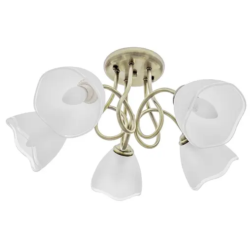 Люстра стельова Brille класична в зал E27 60W BZ (LK-602C/5)