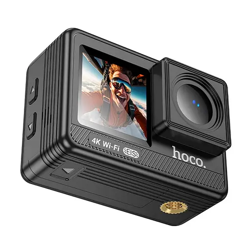 Екшн камера HOCO DV102 4K anti-shake sports camera Black - фото 1