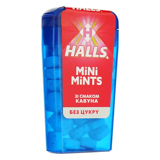 Льодяники Halls mini mints кавун 12 г (770124) - фото 2