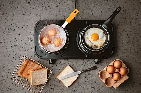 Электроплита двухкамфорная 2000Вт Mesko MS 6509 - фото 9