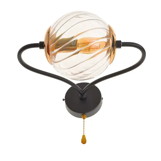 Бра Brille BL-801W/1 E14 BK+FG - фото 6