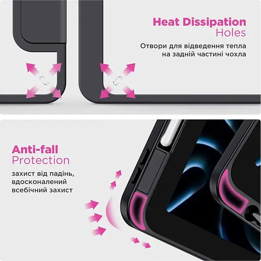 Чохол-книжка ArmorStandart Y-Type Pen для Apple iPad 10th Gen 10.9" (2022)/iPad 11 (2025) Black (ARM77500) [133704] - фото 6