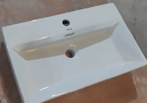 Умивальник підвісний Mixxus Premium Quadro-0206 600x360x130 мм з отвором під змішувач та переливом MP6509, Білий - фото 4