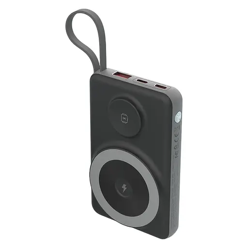 Повербанк 10000mAh Choetech B695 Black QC3.0 PD3.0 беспроводная зарядка смартфонов и Apple Watch (43-00131)