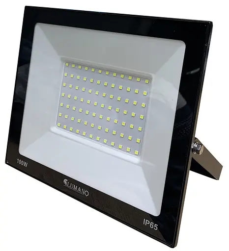Прожектор 200Вт светодиодный мощный LED SMD 6000K черный (L-15см с радиатором) STANDARDeco ТМ LUMANO - фото 1