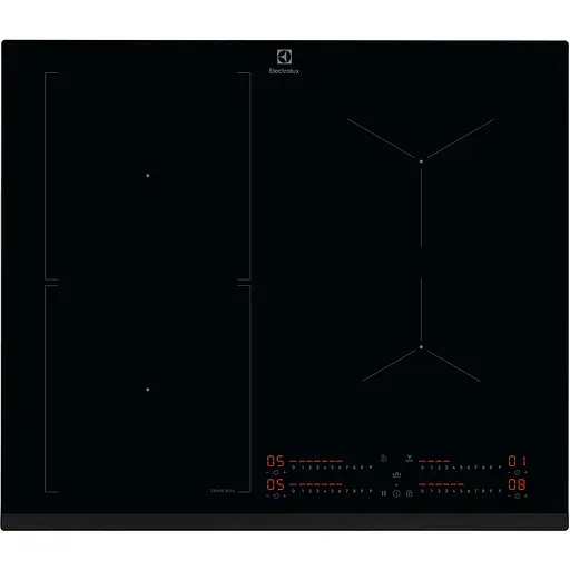 Варильна поверхня індукційна Electrolux 60 см розширена зона датчик кипіння Hob2Hood чорний