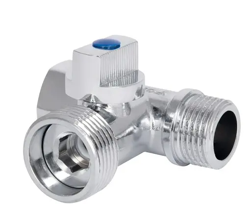 Кран кульовий приладовий Thermo Alliance Forte 1/2"Зх3/4"Зх1/2 В триходовий, PN40 SF186W152015 - фото 3