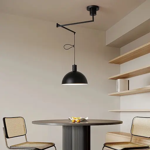 Світильник з поворотним механізмом Genova Line F J205-350 BK - фото 7