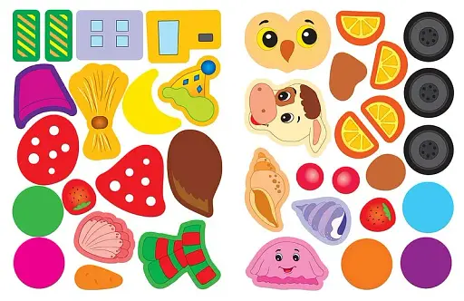 Наліпки-аплікації для малят. Сніговик - фото 3