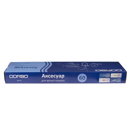 Тримач для рушників Corso COMO 600×110×30мм подвійний (9681101) - фото 4