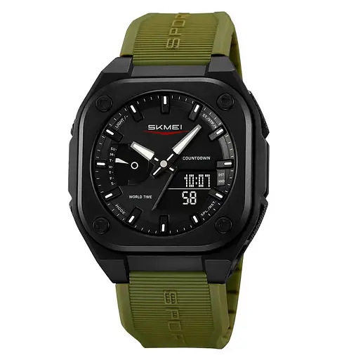 Часы мужские наручные спортивные Skmei 2328 (Зеленый)
