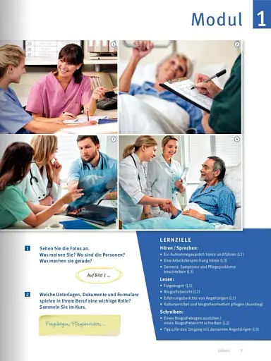 Menschen im Beruf. Pflege B1 Kursbuch + CD - фото 5