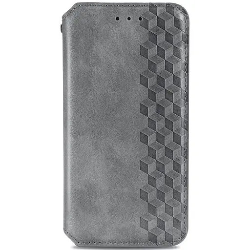 Кожаный чехол-книжка Getman Cubic PU для Xiaomi 13 Pro Серый