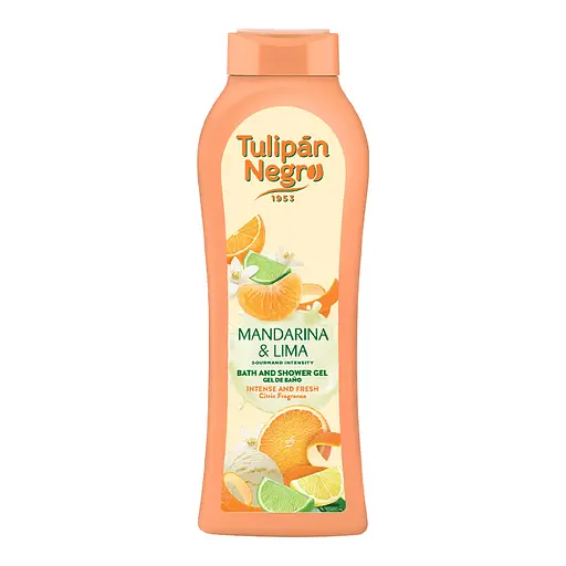 Гель для душу Мандарин та лайм Mandarin & Lime Shower Gel Tulipan Negro 650 мл - фото 1