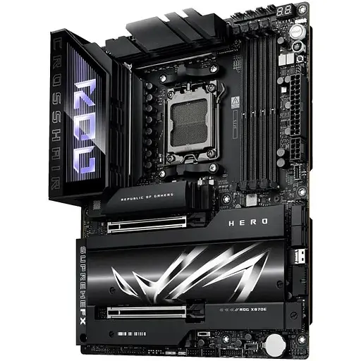 Материнская плата Asus ROG Crosshair X870 HERO sAM5 X870 4xDDR5 M.2 HDMI WiFi BT ATX - фото 6