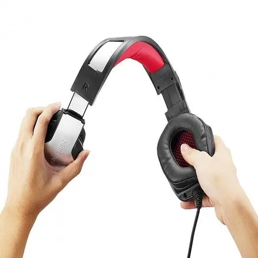 Дротова ігрова гарнітура Hunterspider Gaming with LED V4, USB, 3.5mm, 2.2m, silver - фото 6