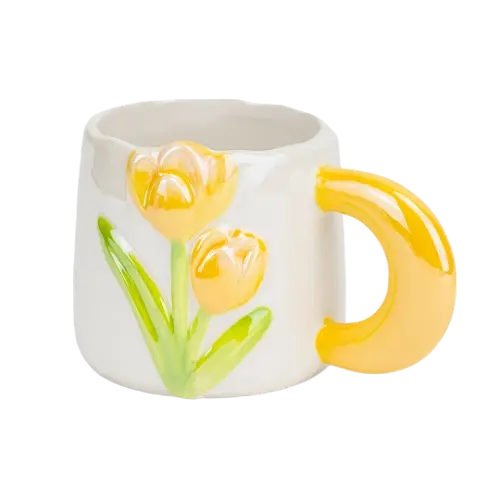 Чашка Elisey Желтые тюльпаны 400 мл желтый (4013-006)  