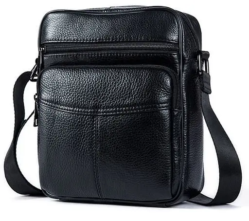 Сумка чоловіча компактна шкіряна Vintage 19х23х6 см sum0028972 - фото 1