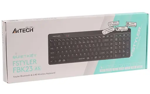 Клавіатура A4Tech Fstyler FBK23 AS Black (FBK23 AS (Black)) - фото 8