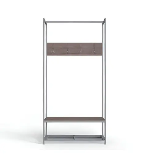 Вішалка модульна підлогова Ferrum-decor Треліс 13 180x90x38 сірий ДСП Дуб Сонома Трюфель 16мм (FRD-104341)