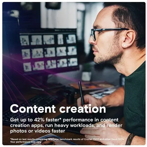 Накопитель SSD M.2 Crucial T500 4 TB (CT4000T500SSD3) - фото 5