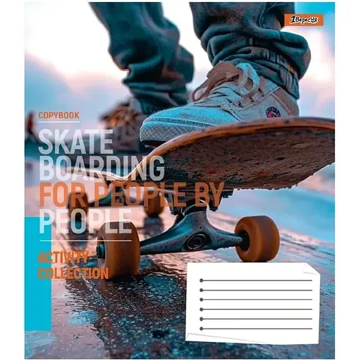 Зошит учнівський "Skateboarding" 1 Вересня 768174 24 аркушів Різнокольоровий - фото 1